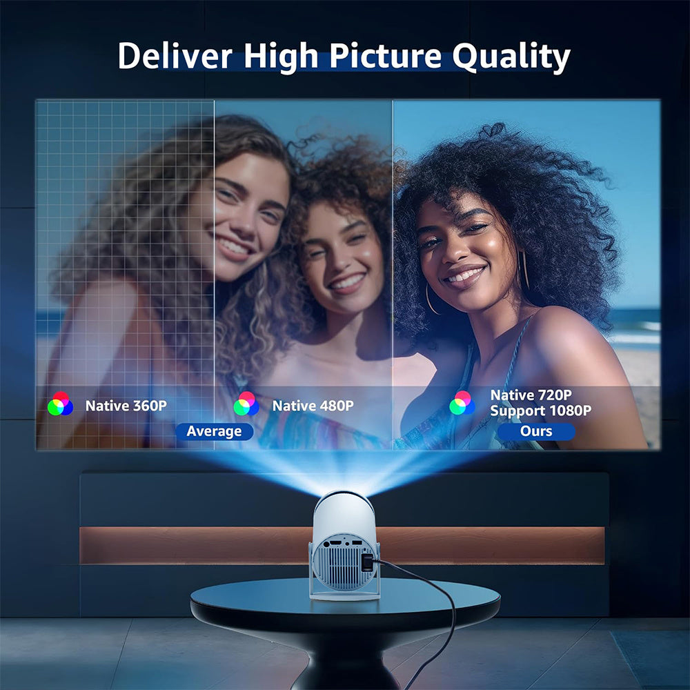 Home HD Projector Bluetooth Portable Mini 4K Theater Projector