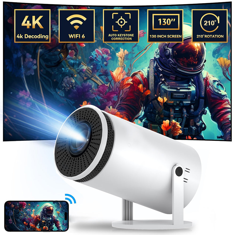 Home HD Projector Bluetooth Portable Mini 4K Theater Projector